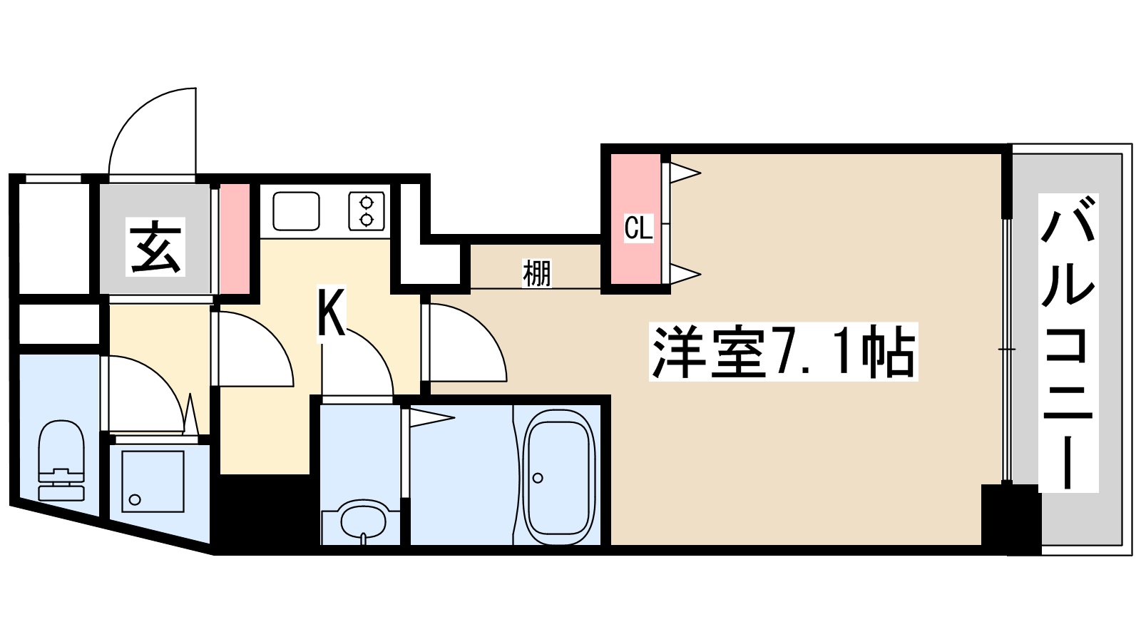 8階の間取り図