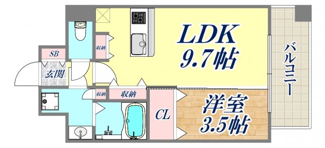 6階の間取り図