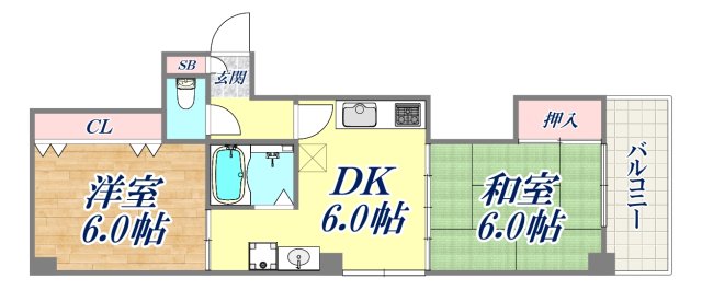 4階の間取り図