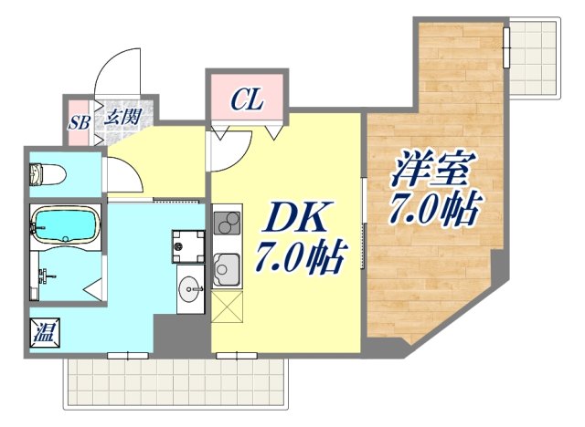 6階の間取り図
