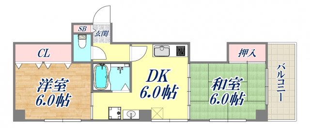 2階の間取り図