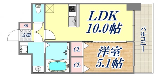 4階の間取り図