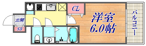 4階の間取り図