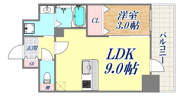 3階の間取り図
