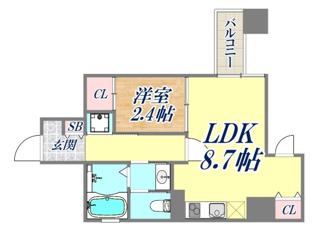 2階の間取り図