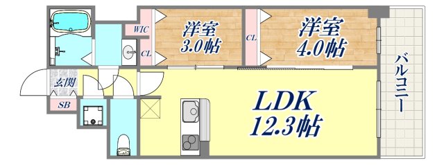 9階の間取り図