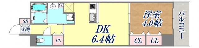 4階の間取り図