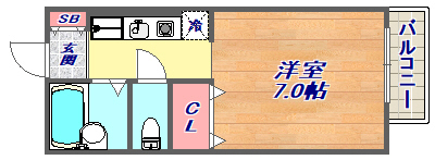 1階の間取り図