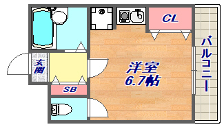 4階の間取り図