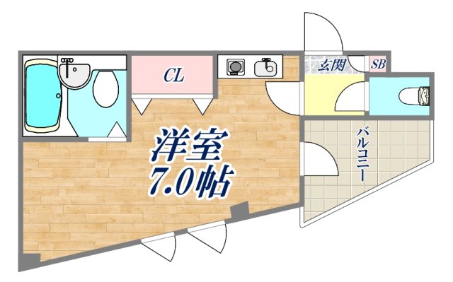 4階の間取り図
