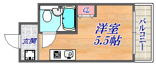 2階の間取り図