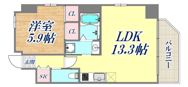 13階の間取り図