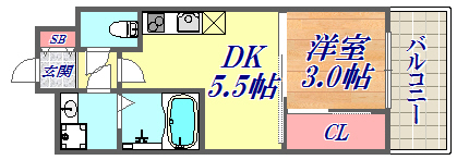 4階の間取り図