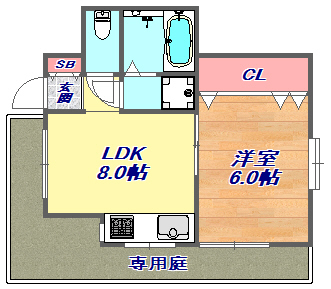 2階の間取り図