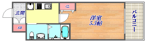 7階の間取り図
