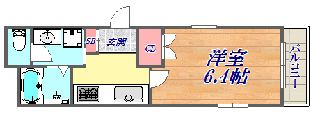 4階の間取り図