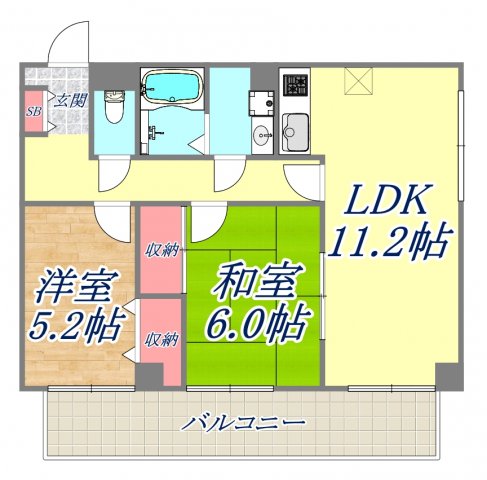 2階の間取り図