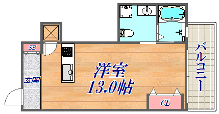 4階の間取り図