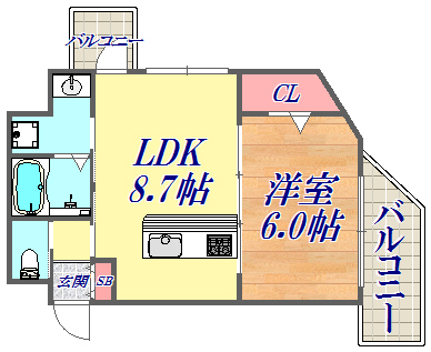 2階の間取り図