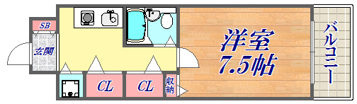 3階の間取り図