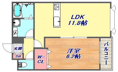 1階の間取り図