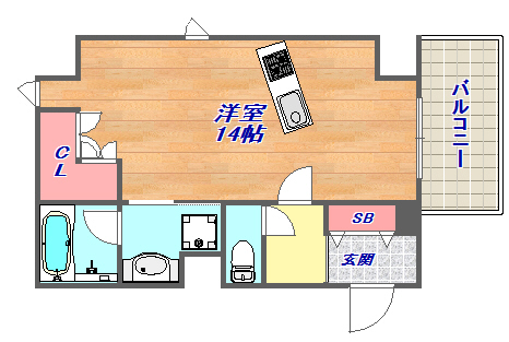 5階の間取り図