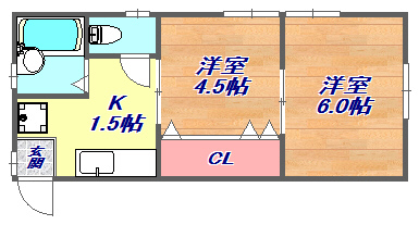 2階の間取り図