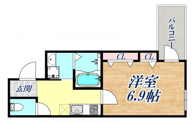 1階の間取り図