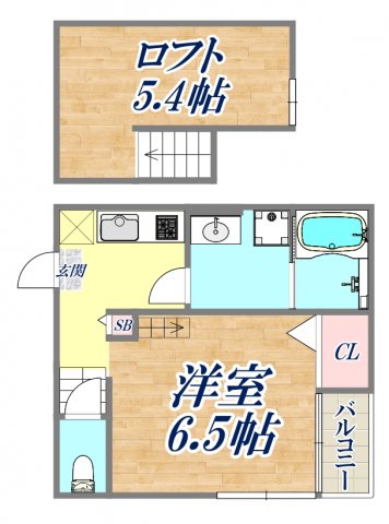 2階の間取り図