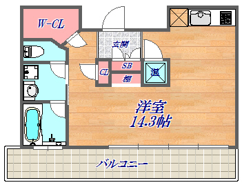 1階の間取り図