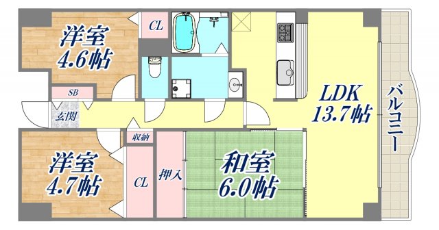 10階の間取り図