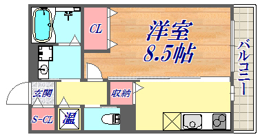 2階の間取り図