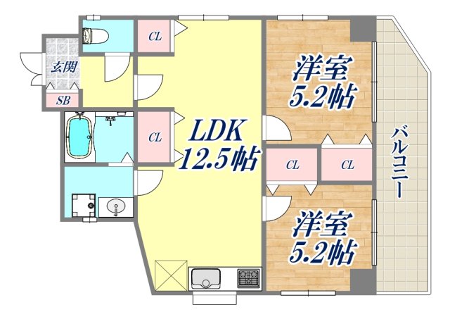 4階の間取り図