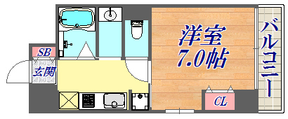 2階の間取り図