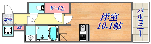 2階の間取り図