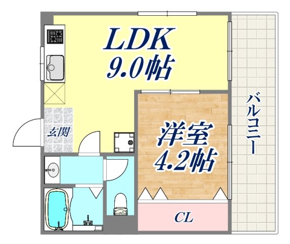 4階の間取り図