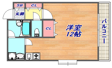 7階の間取り図