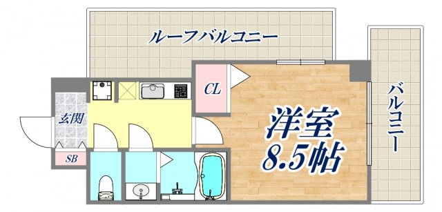 8階の間取り図