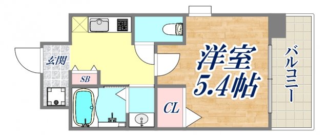 4階の間取り図
