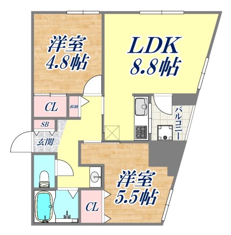 3階の間取り図
