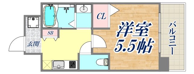 6階の間取り図