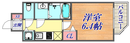 8階の間取り図