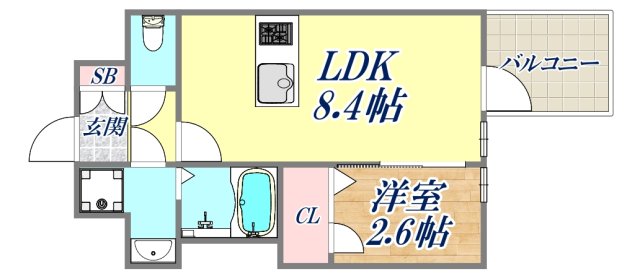 4階の間取り図