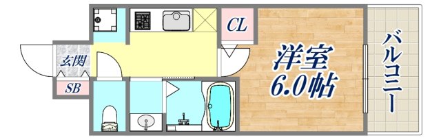 8階の間取り図