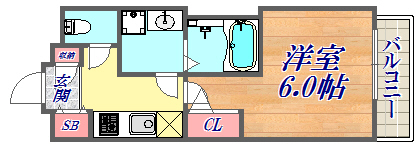 8階の間取り図