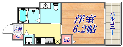 6階の間取り図
