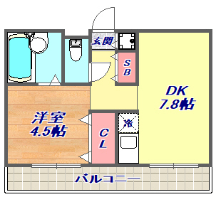 4階の間取り図