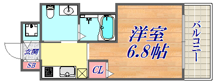 6階の間取り図