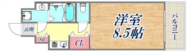 8階の間取り図