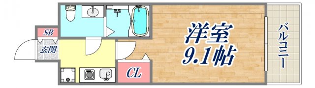 8階の間取り図